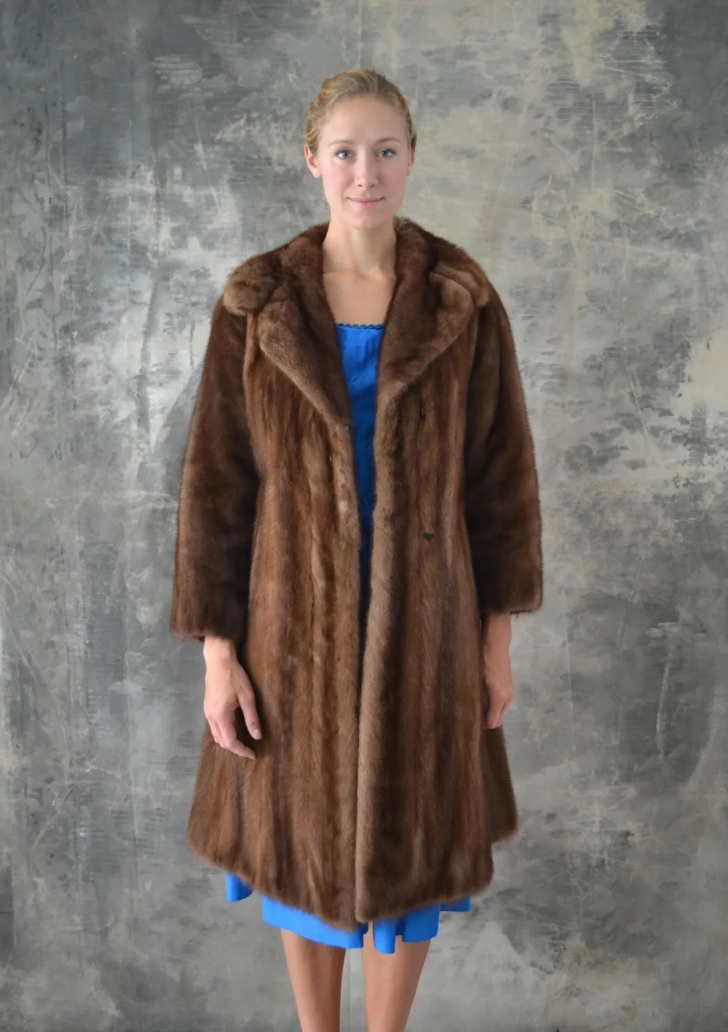 1950s Brown Mink Schiaparelli Paris