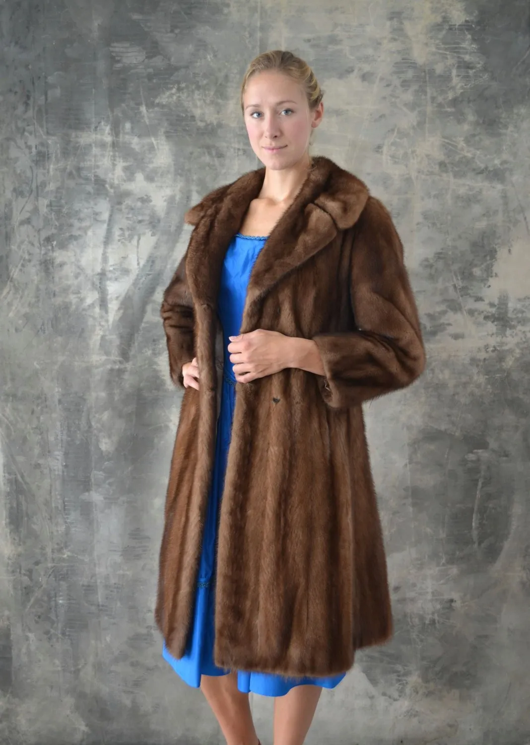 1950s Brown Mink Schiaparelli Paris