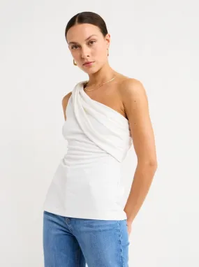 Acler Tompkins Top in Ivory