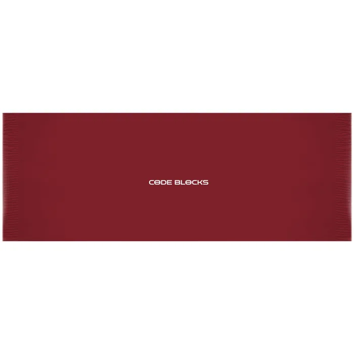 All-Over Print Fringe Hem Fleece Scarf