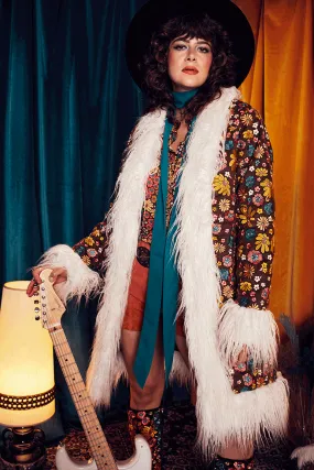 Are You Experienced Embroidered Penny Lane Coat - SSA534 - UK10