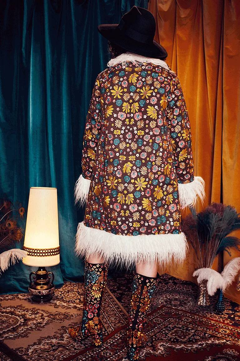 Are You Experienced Embroidered Penny Lane Coat - SSA534 - UK10
