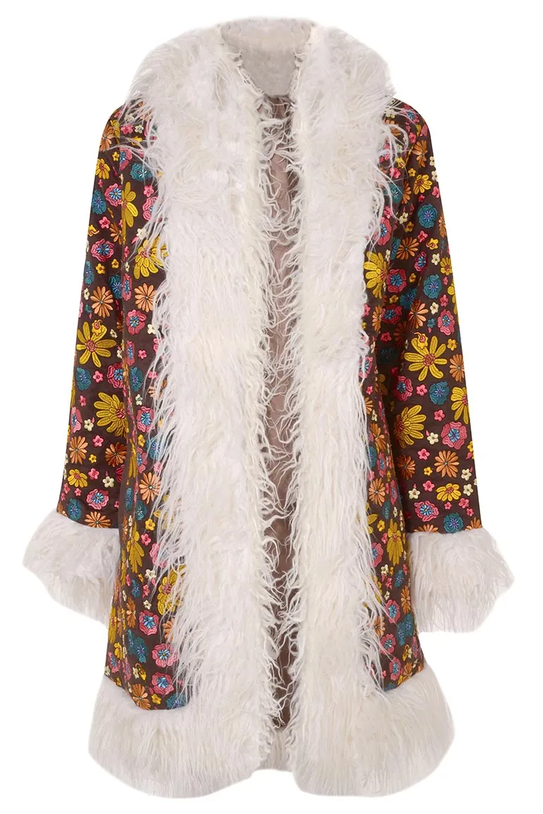 Are You Experienced Embroidered Penny Lane Coat - SSA534 - UK10