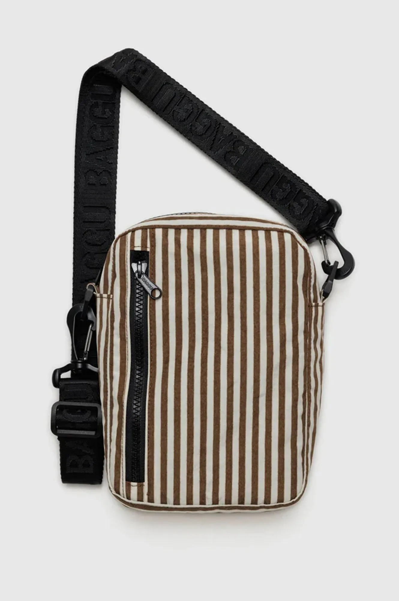 Baggu Brown Stripe Sport Crossbody Bag