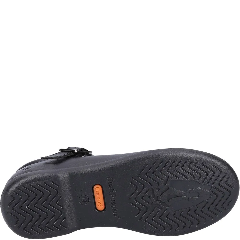 Black Britney Senior School Shoes ( Size 6 )