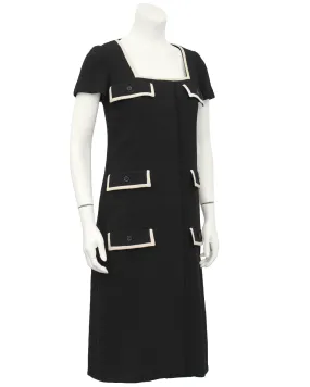 Black Dress with Pocket Details