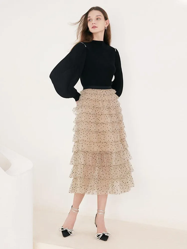 Boat Neck Patchwork Sweater