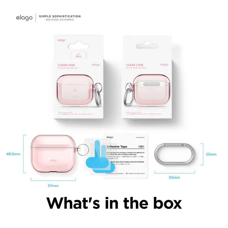 ELAGO Clear Hang Case for AirPods 3