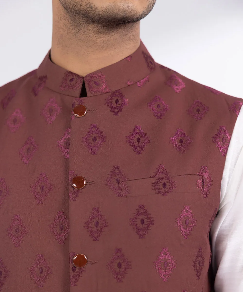 Embroidered Wash & Wear Waistcoat