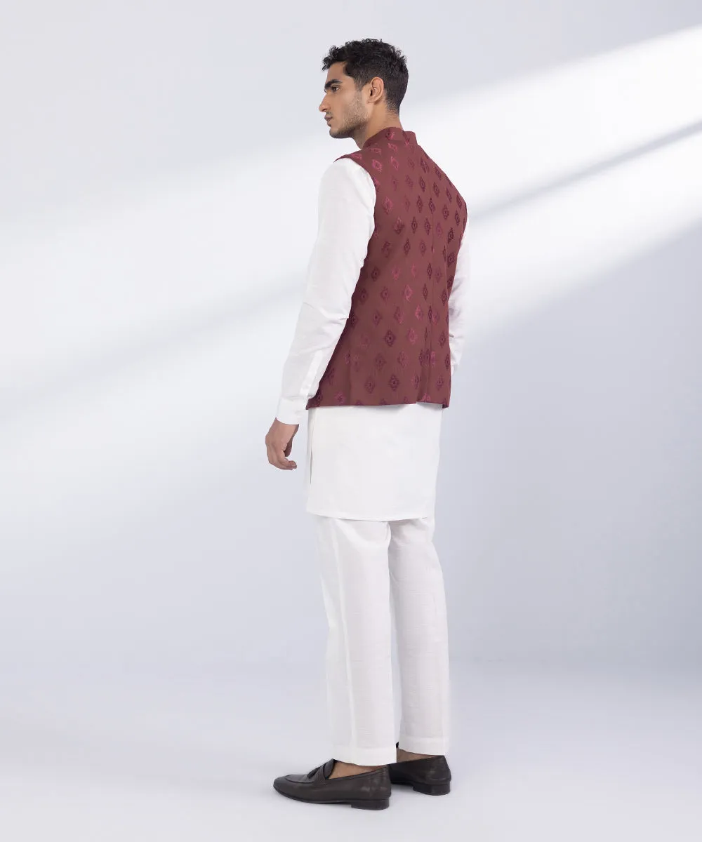 Embroidered Wash & Wear Waistcoat
