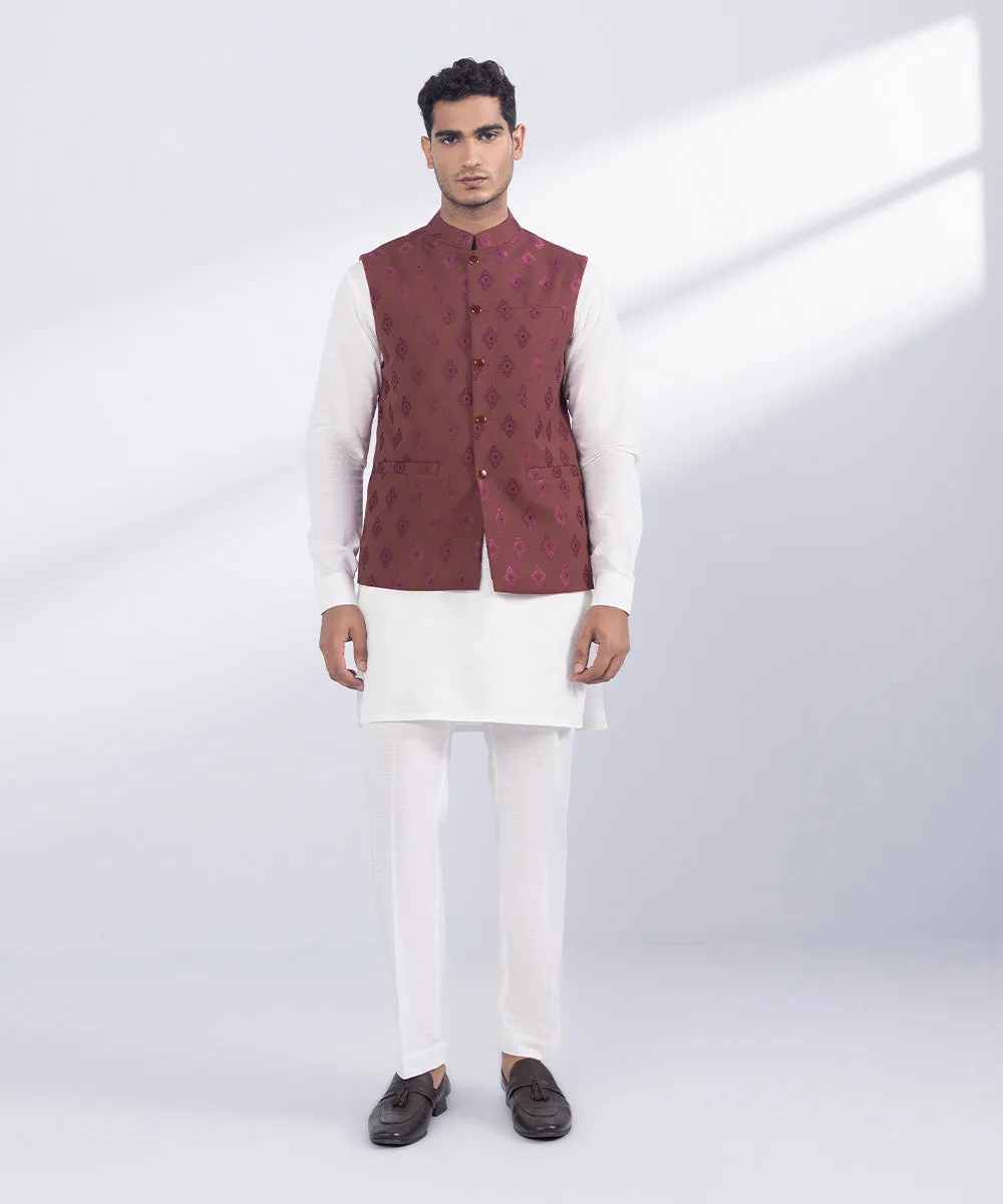 Embroidered Wash & Wear Waistcoat