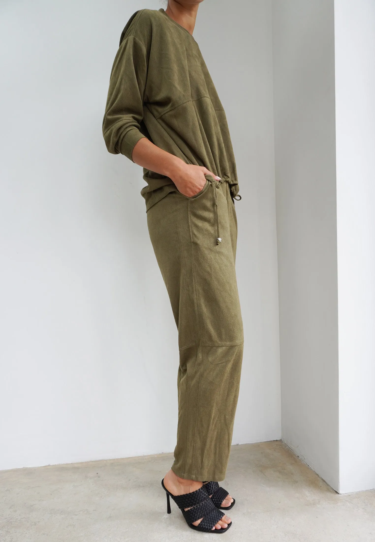 EON TROUSERS MOSS GREEN