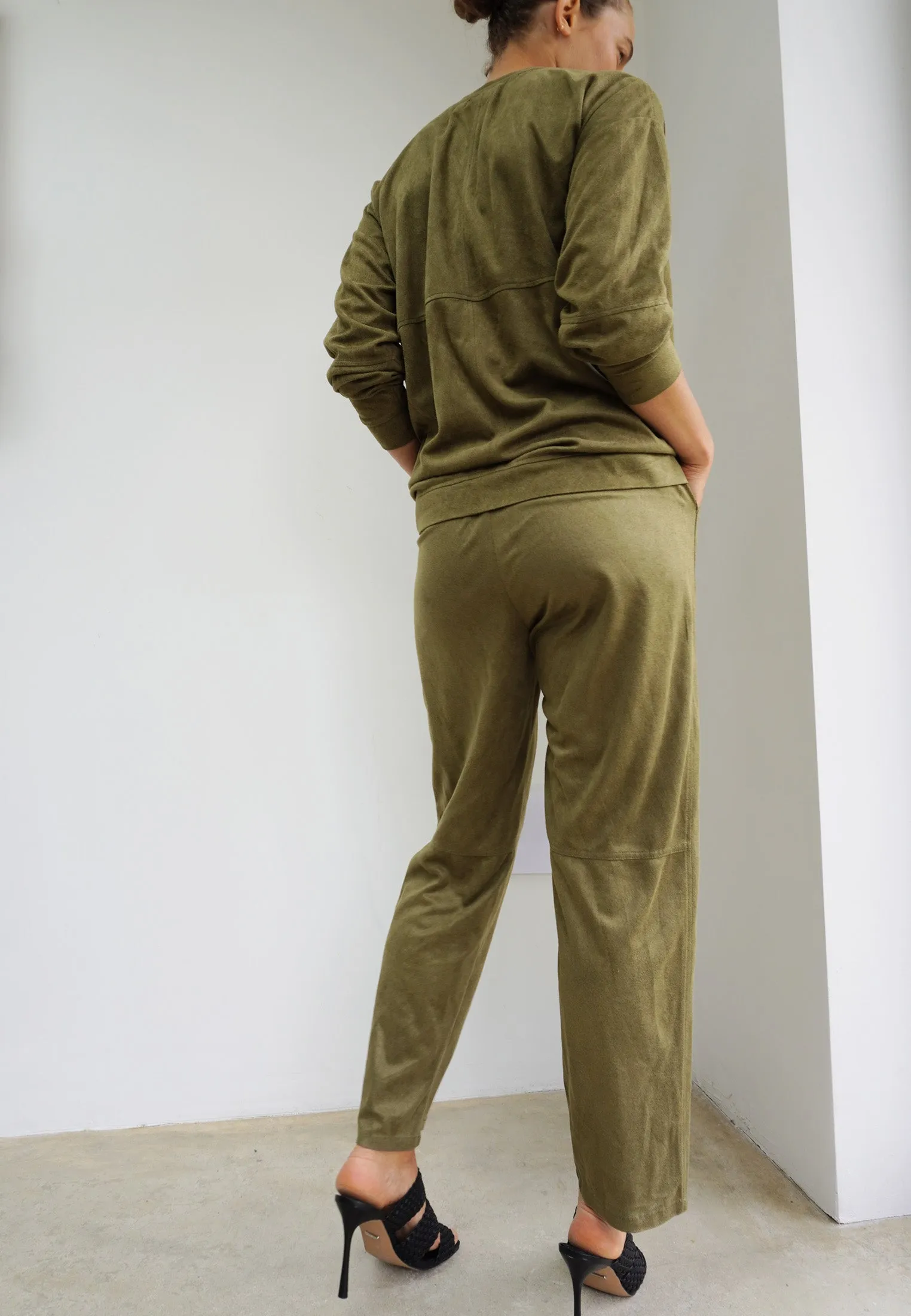 EON TROUSERS MOSS GREEN