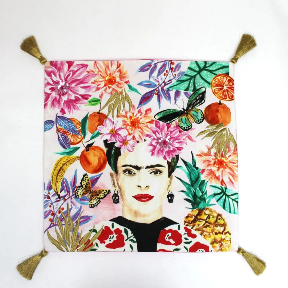 Frida Kahlo Fruit Cushion