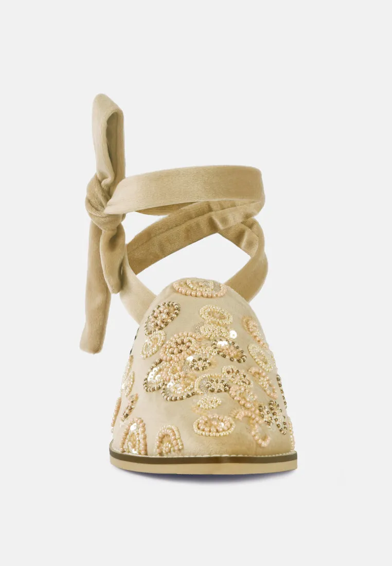 Mande Embroidered Mules By Ruw
