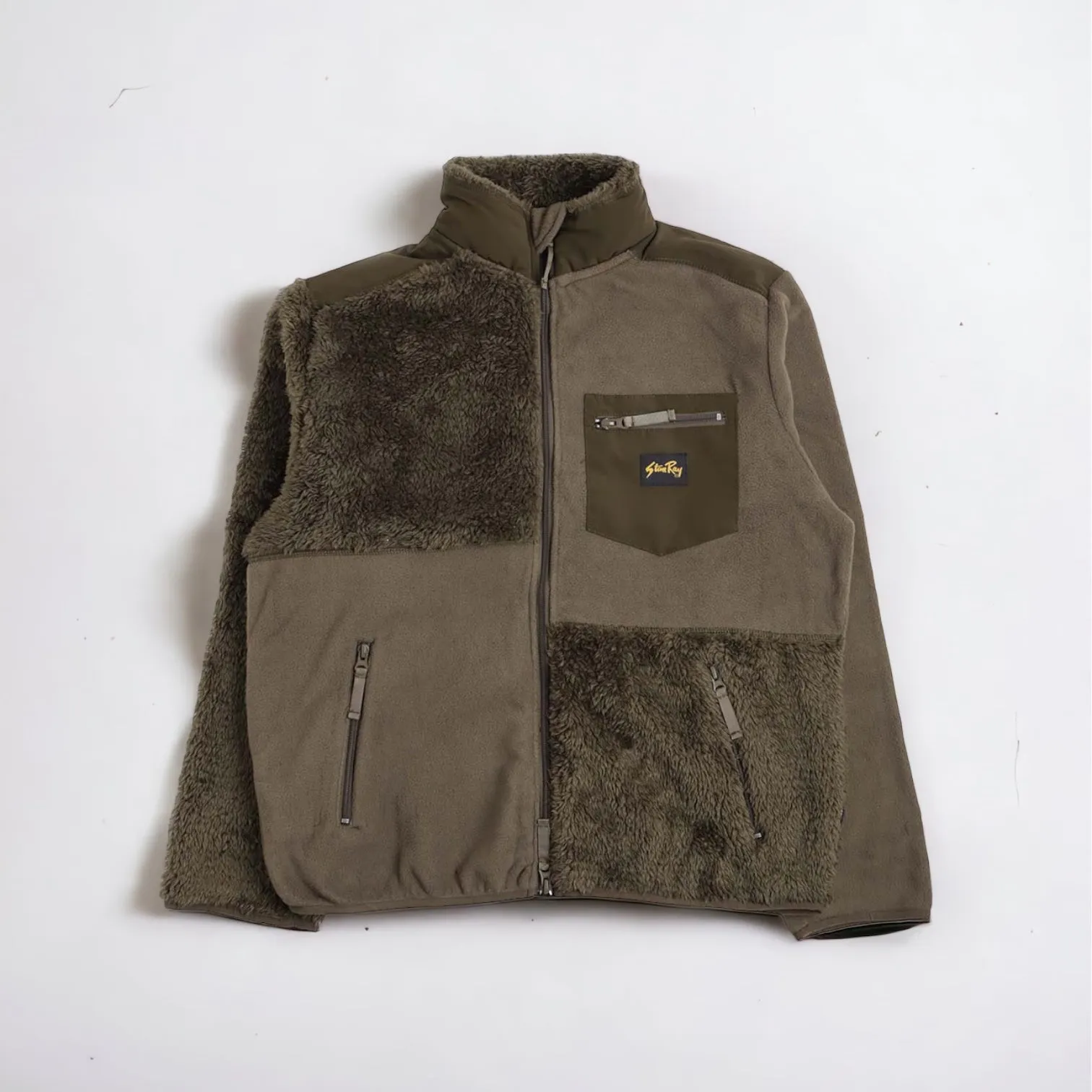 Stan Ray Patchwork Fleece Jacket - Olive