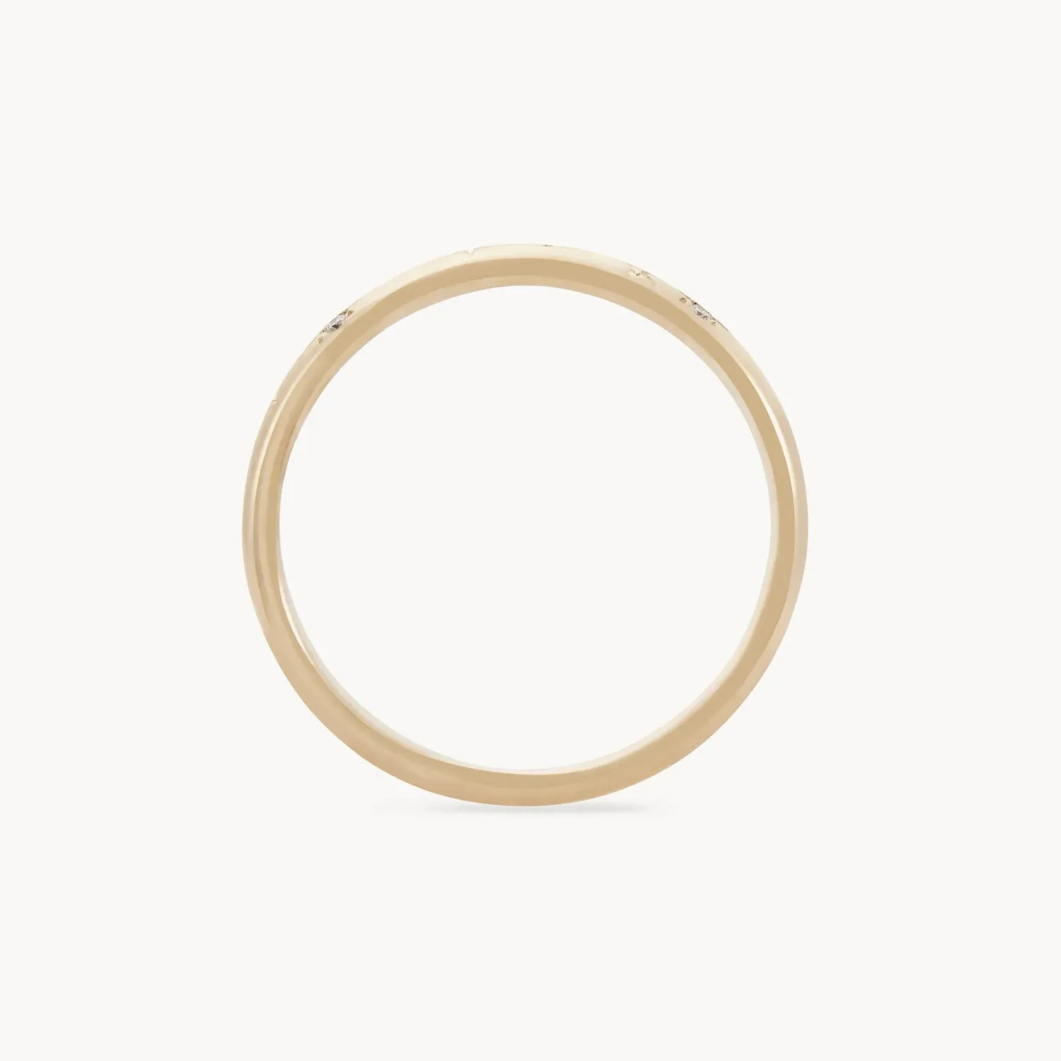 starlight ring - 14k yellow gold, white diamond