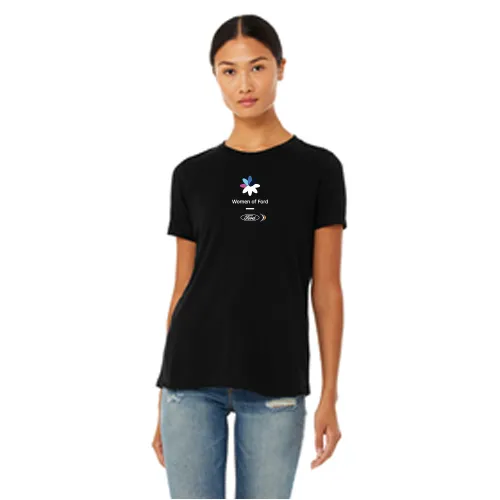 WOF Bella   Canvas Ladies Relaxed Tee- Black